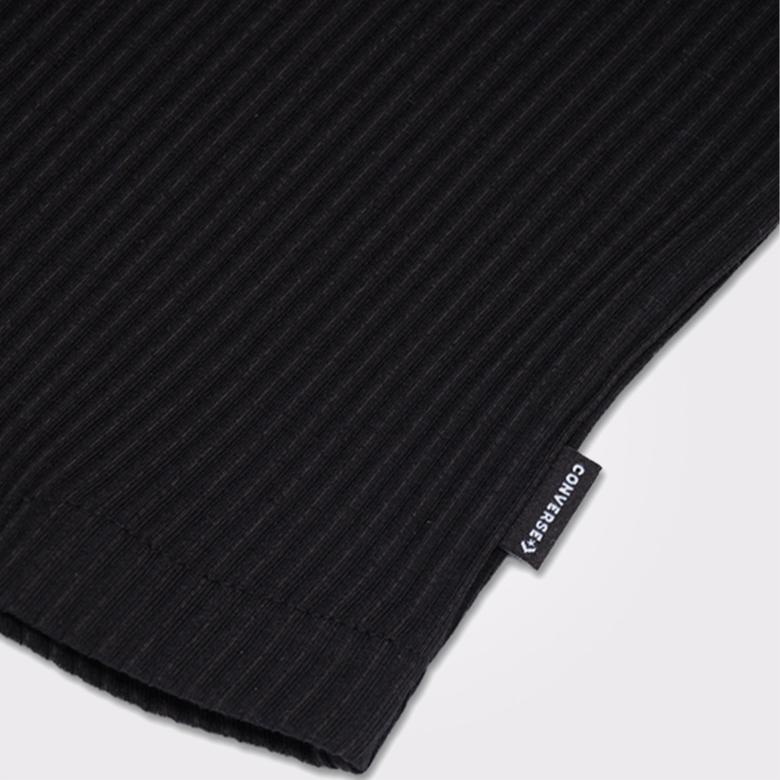 Converse Slim Fit Kadın Siyah Polo