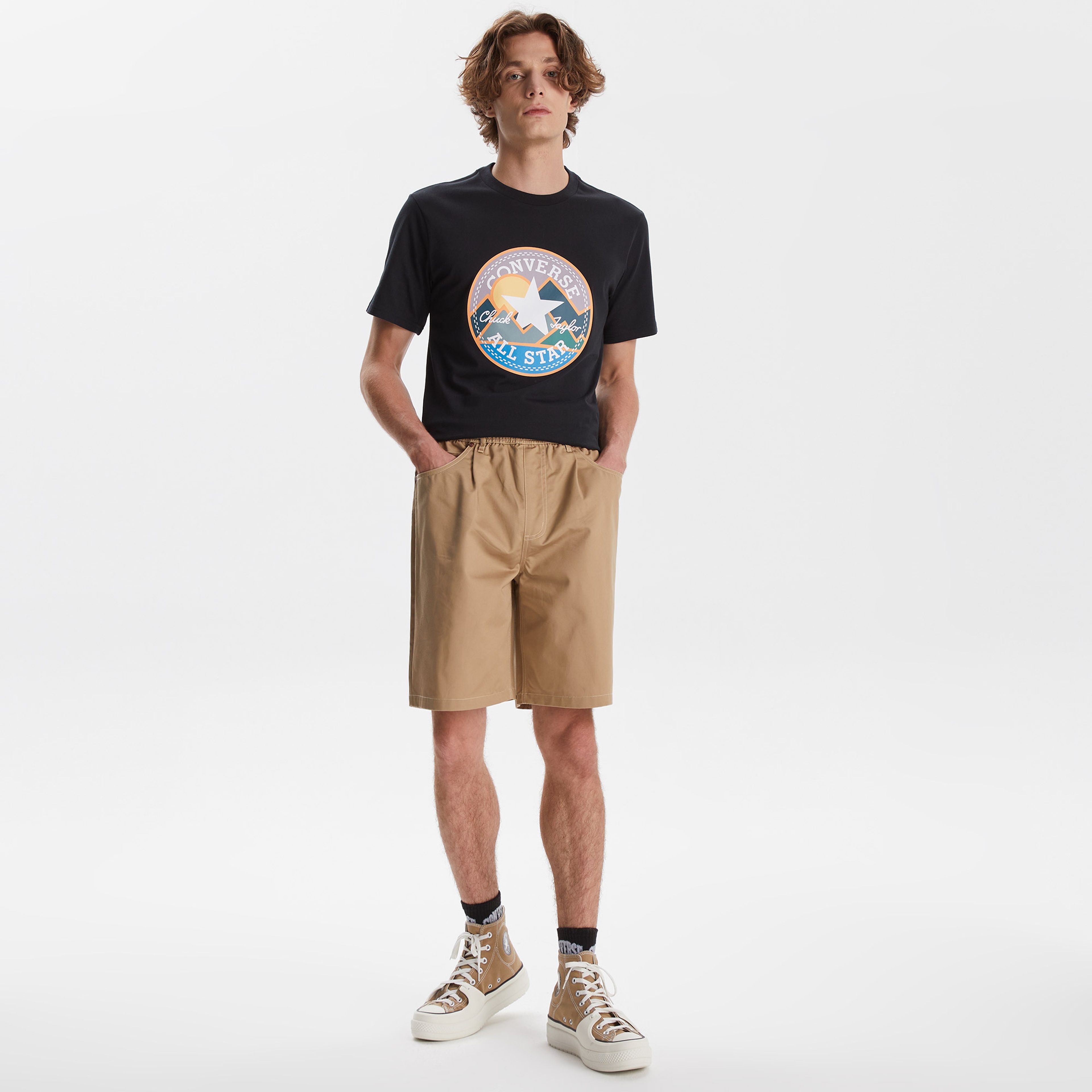 Converse 5 Pocket Baggy Erkek Haki Şort