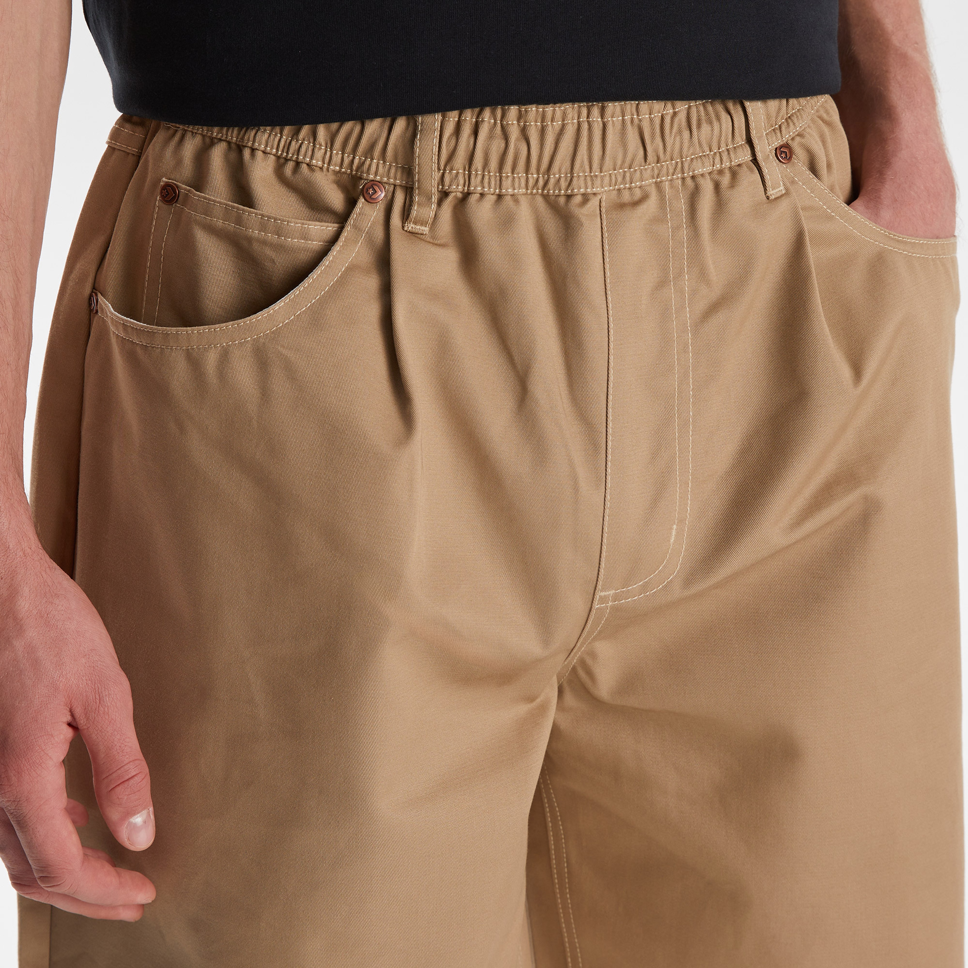 Converse 5 Pocket Baggy Erkek Haki Şort