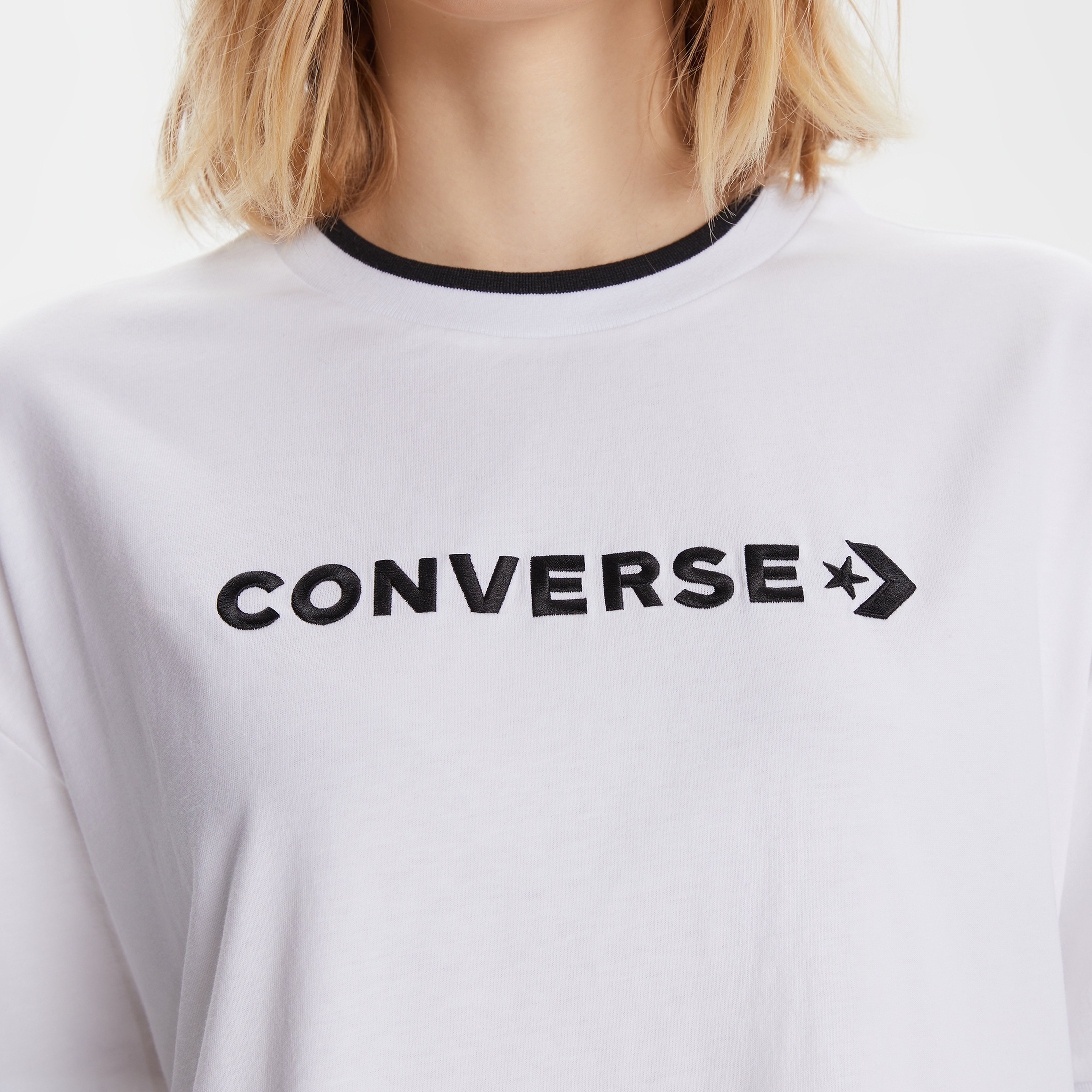 Converse Wordmark Kadın Beyaz Kadın Elbise