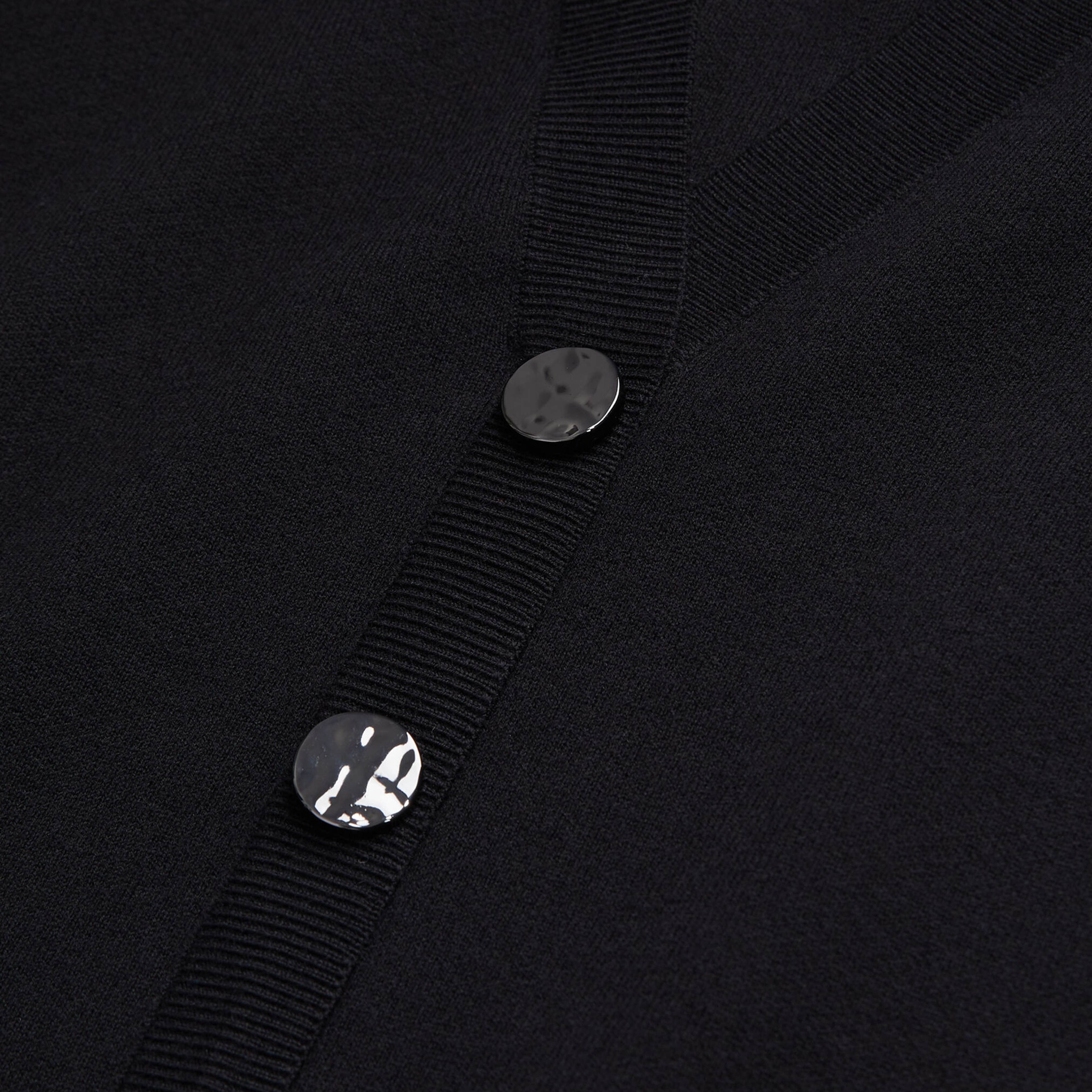 KADIN STRAIGHT FIT BİSİKLET YAKA SİYAH KAZAK