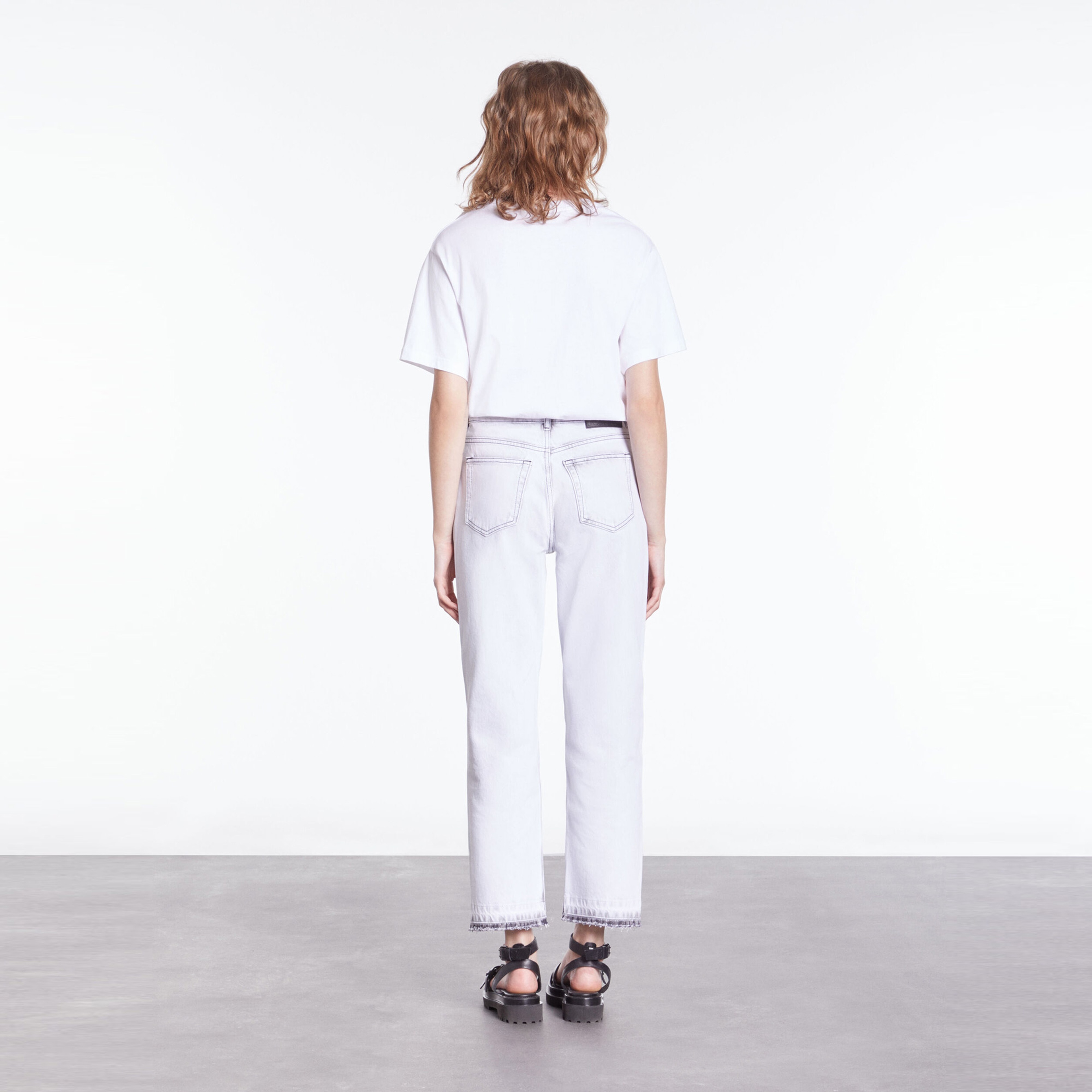 KADIN STRAIGHT FIT BEYAZ PANTOLON