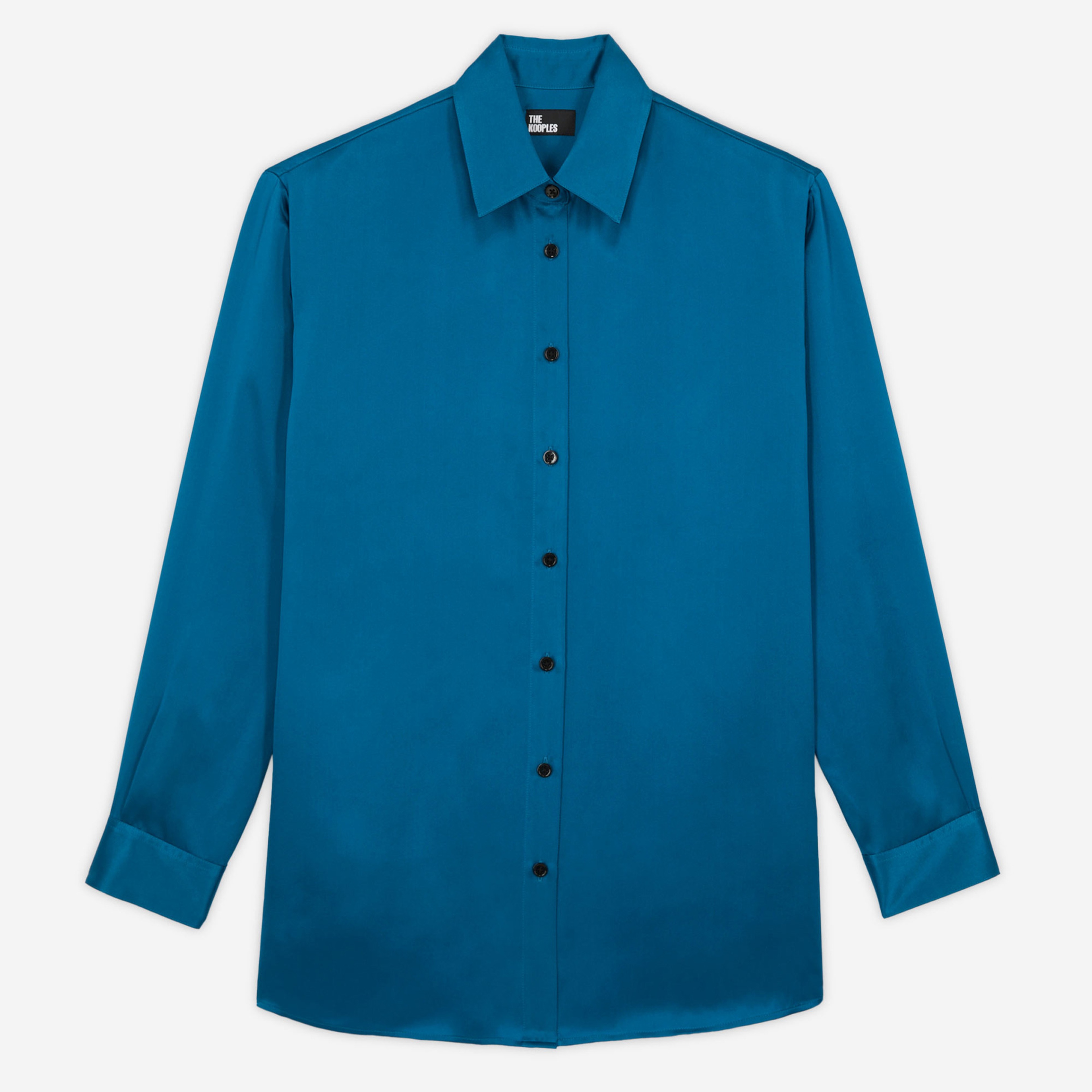 The Kooples Kadın Uzun Kollu Mavi Gömlek