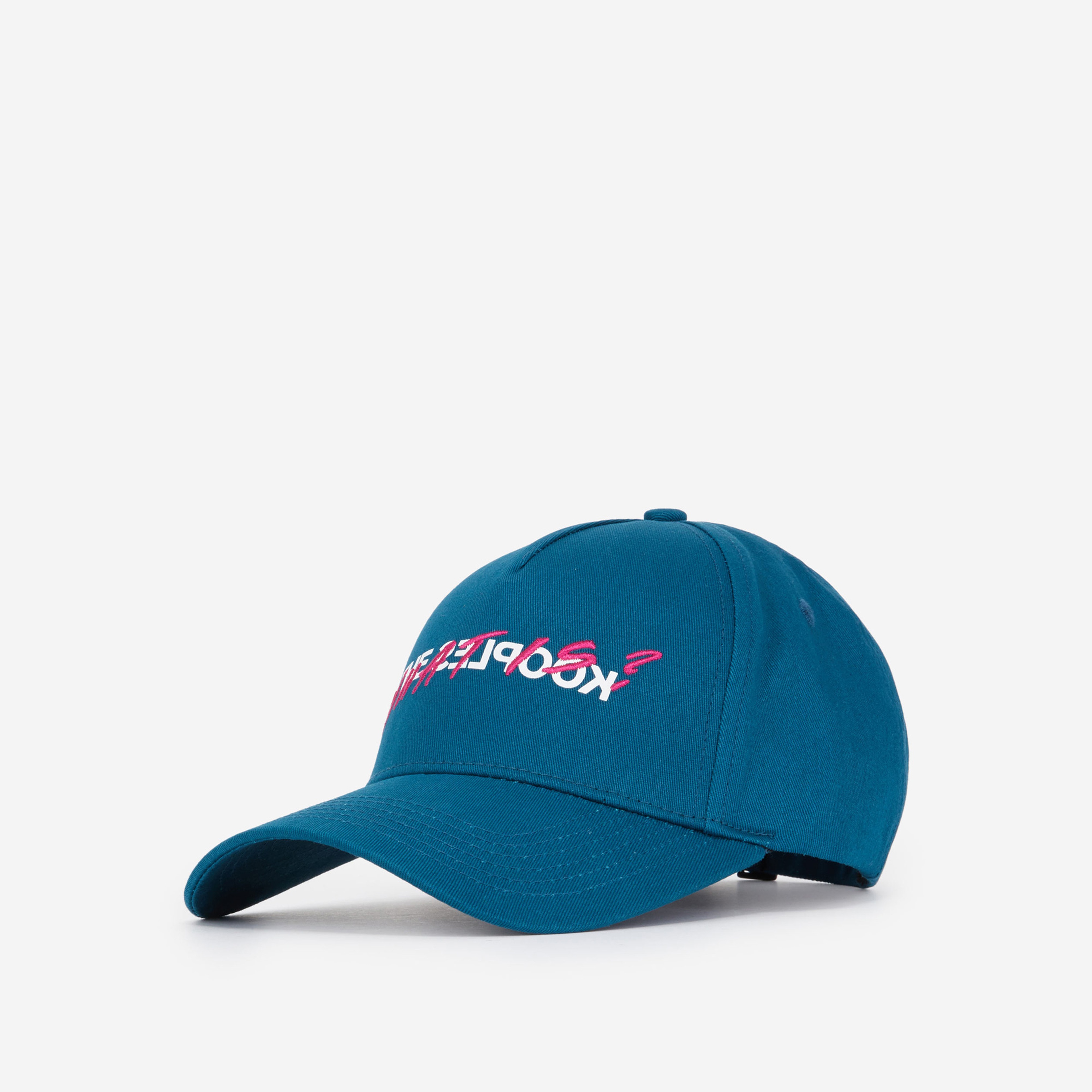 UNISEX İŞLEMELİ MAVİ ŞAPKA