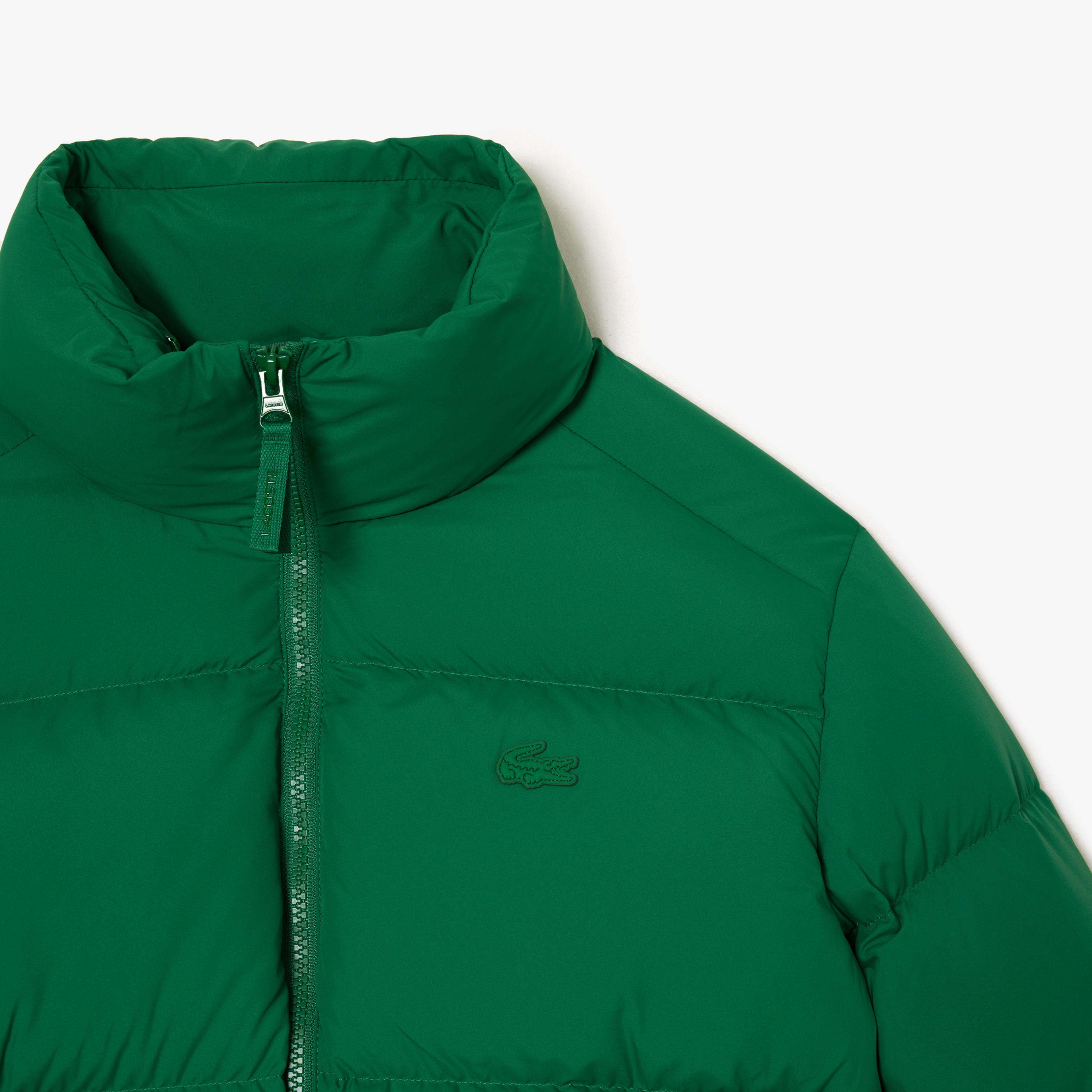 Kadın Kapüşonlu Kapitone Yeşil Mont