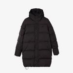 Erkek Kapüşonlu Kapitone Siyah Mont