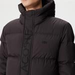 Erkek Kapüşonlu Kapitone Siyah Mont