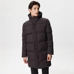 Erkek Kapüşonlu Kapitone Siyah Mont