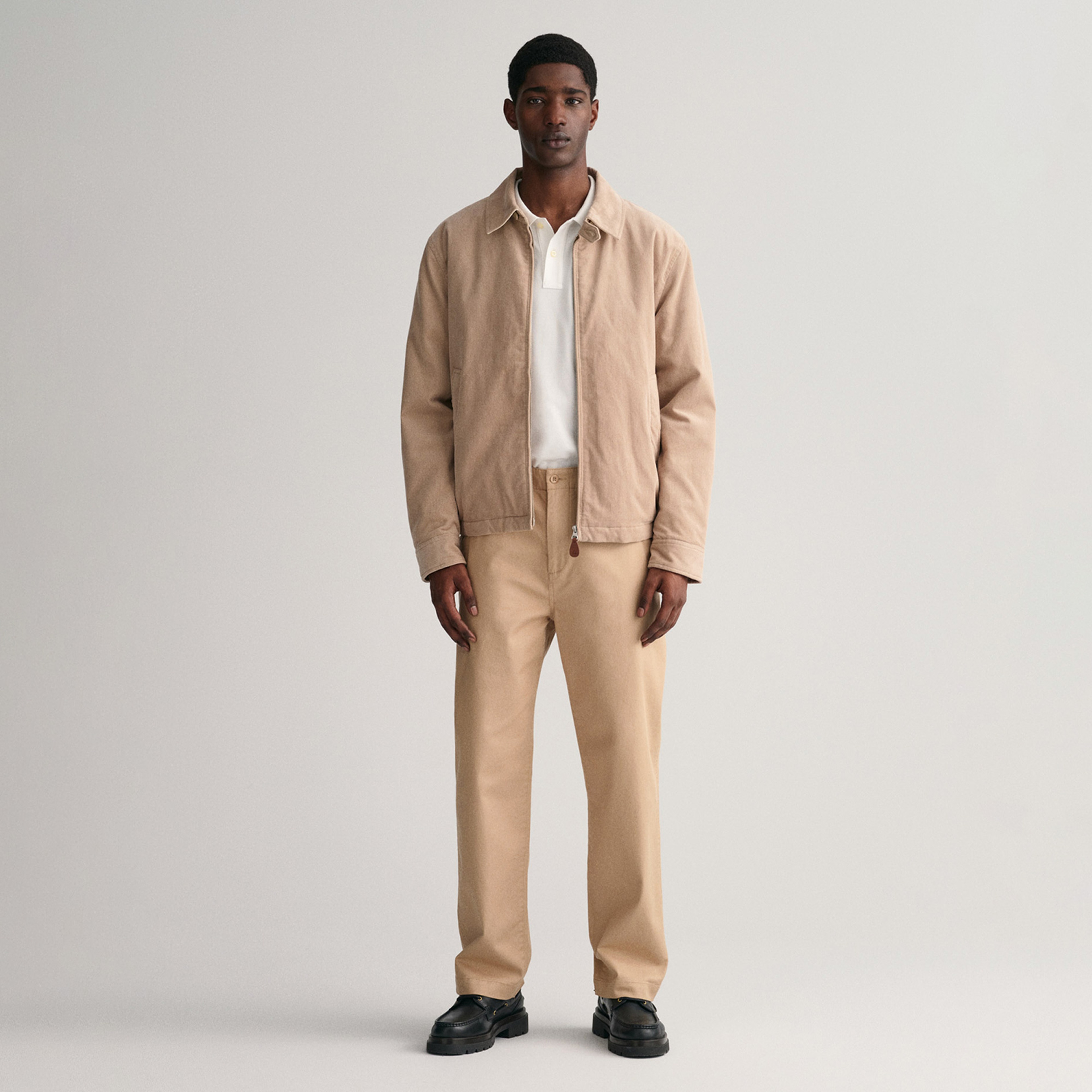 GANT Erkek Beyaz Regular Fit Düğmeli Yaka Polo T-Shirt