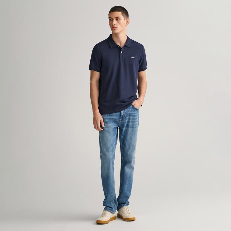 GANT Erkek Lacivert Regular Fit Polo