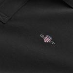 GANT Erkek Siyah Regular Fit Uzun Kollu Polo