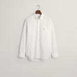 GANT Erkek Beyaz Regular Fit Düğmeli Yaka Poplin Gömlek