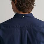 GANT Erkek Lacivert Regular Fit Düğmeli Yaka Poplin Gömlek