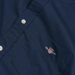 GANT Erkek Lacivert Regular Fit Düğmeli Yaka Poplin Gömlek