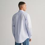 GANT Erkek Mavi Regular Fit Düğmeli Yaka Poplin Gömlek