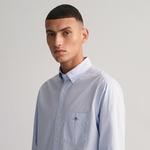 GANT Erkek Mavi Regular Fit Düğmeli Yaka Poplin Gömlek