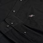 GANT Erkek Siyah Regular Fit Düğmeli Yaka Poplin Gömlek