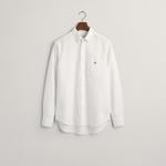 GANT Erkek Beyaz Regular Fit Düğmeli Yaka Oxford Gömlek