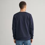 GANT Erkek Lacivert Regular Fit Bisiklet Yaka Sweatshirt