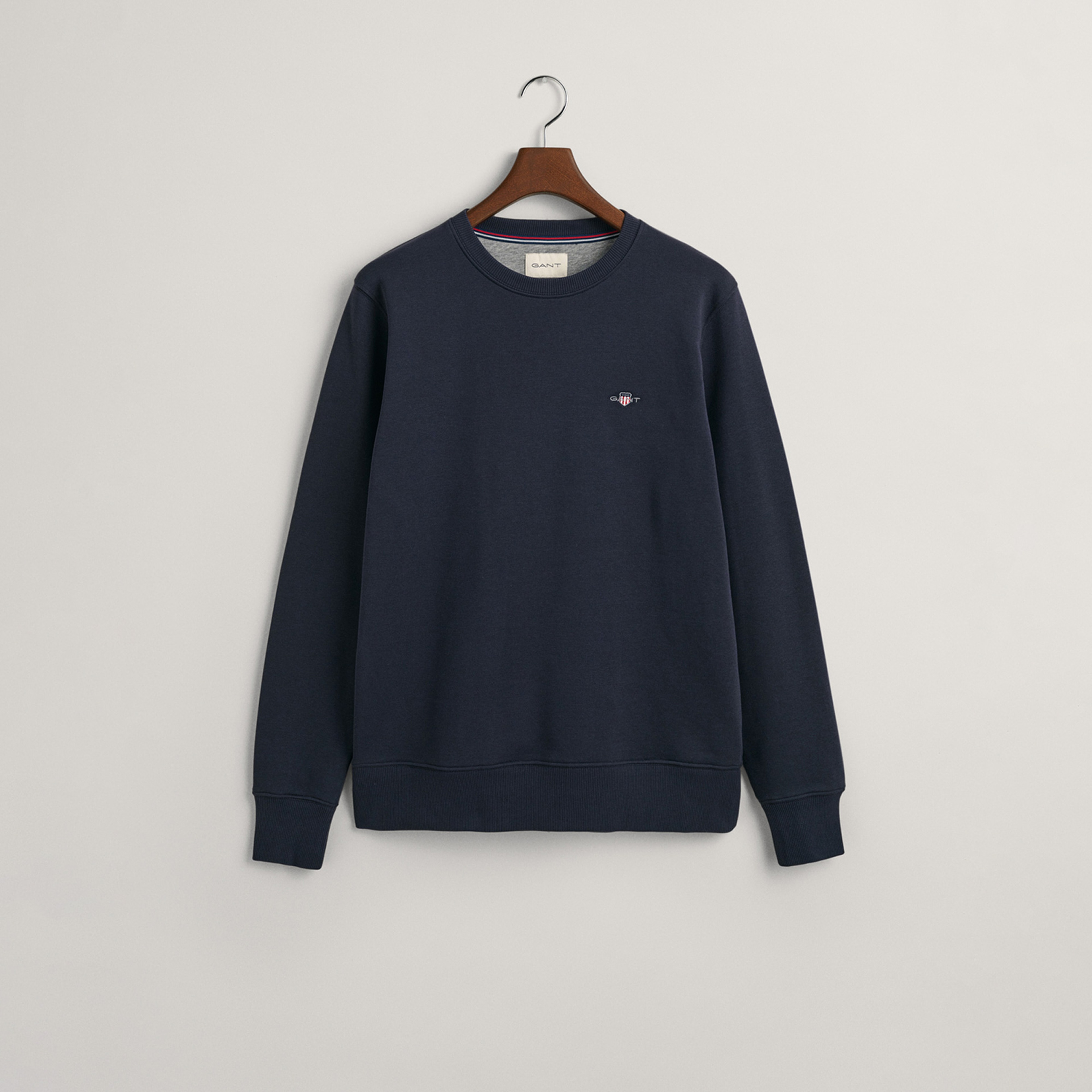 GANT Erkek Lacivert Regular Fit Bisiklet Yaka Sweatshirt