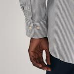 GANT Erkek Mavi Regular Fit Düğmeli Yaka Çizgili Oxford Gömlek