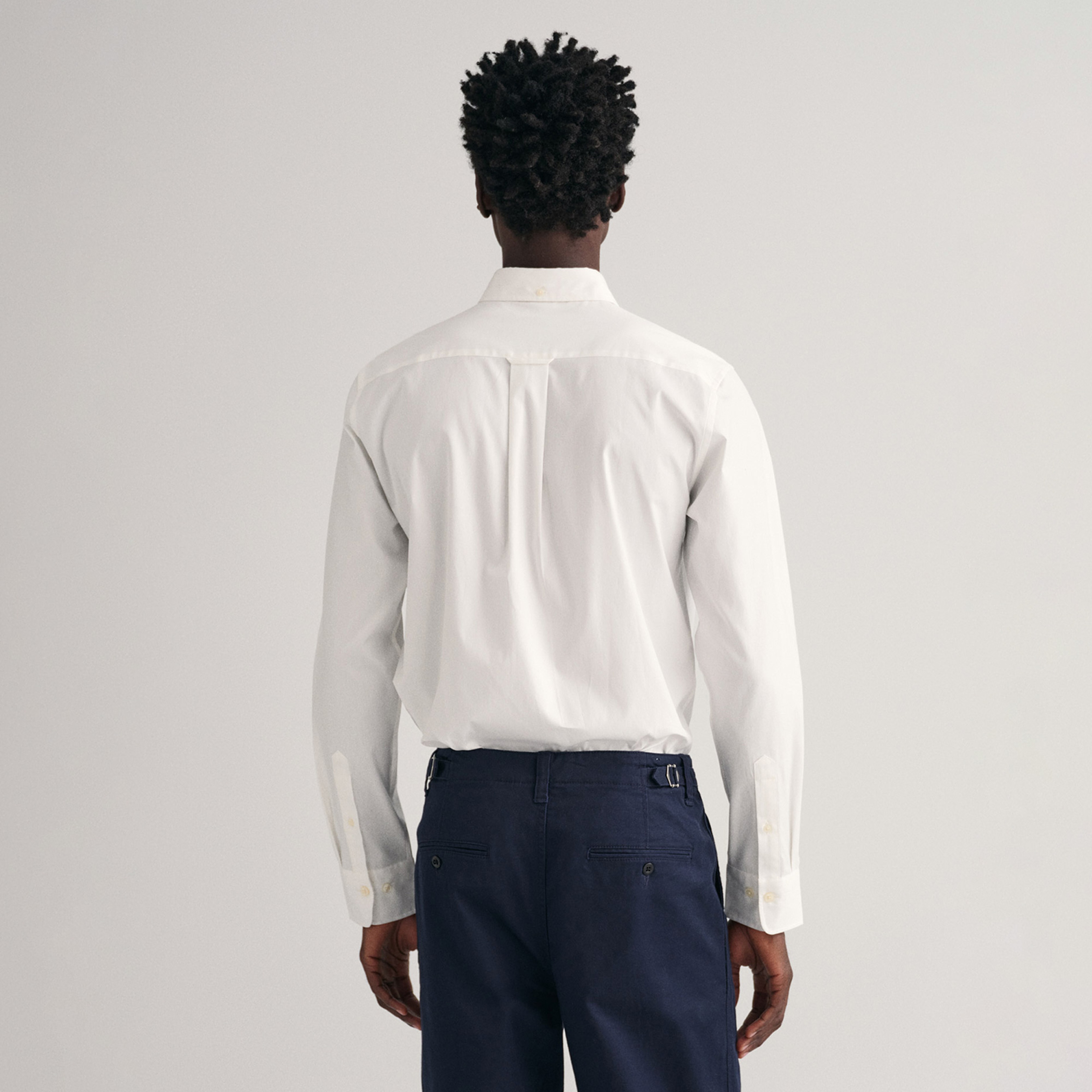 GANT Erkek Beyaz Regular Fit Düğmeli Yaka Oxford Gömlek