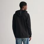 GANT Erkek Siyah Regular Fit Fermuarlı Sweatshirt