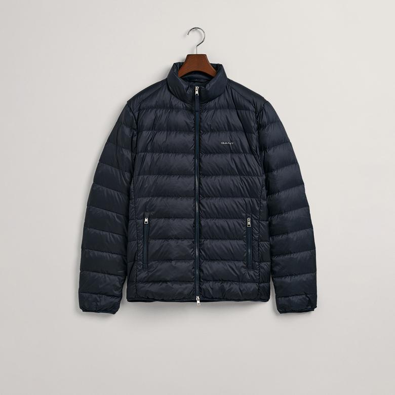 GANT Erkek Lacivert Dik Yaka Kapitone Mont