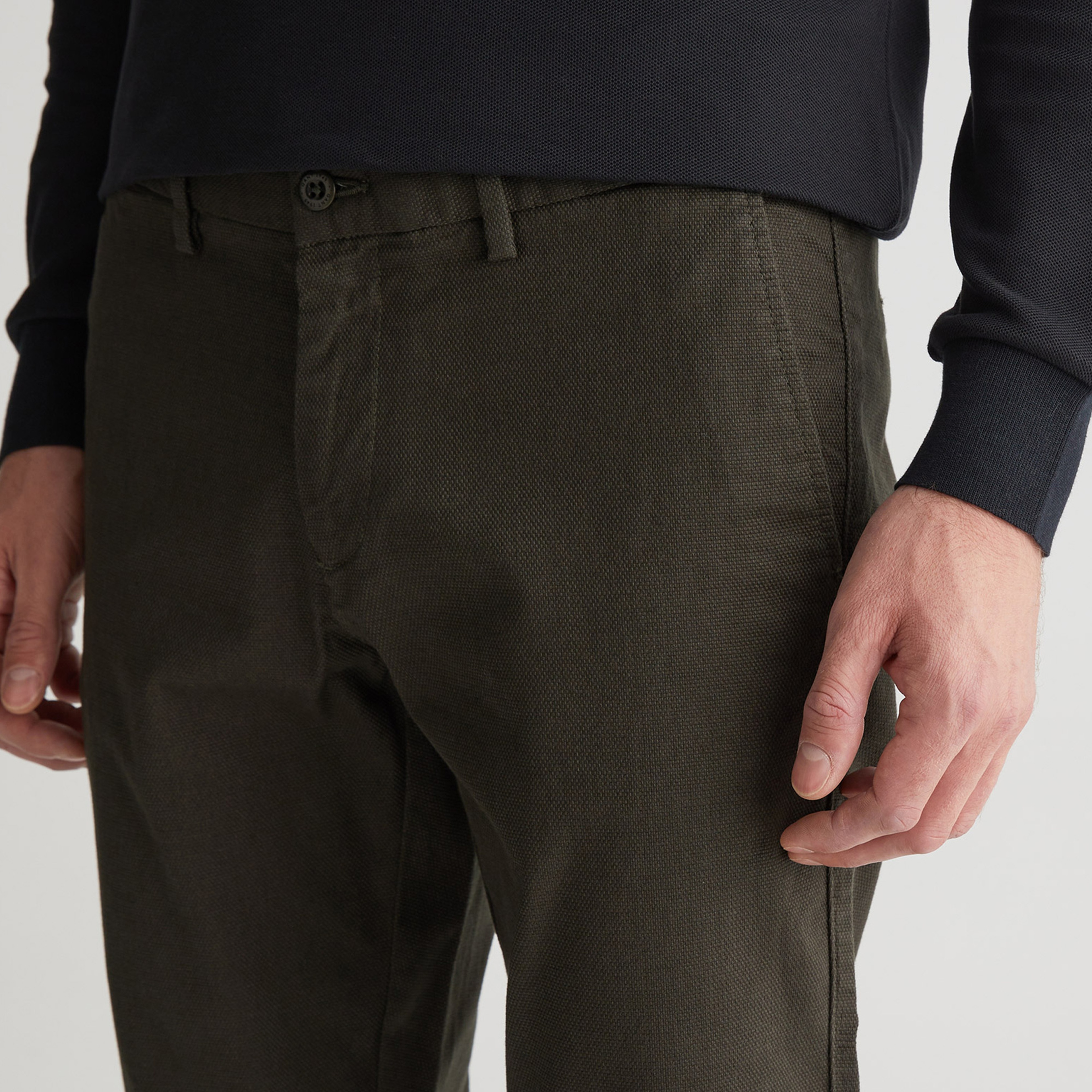 GANT Erkek Yeşil Regular Fit Pantolon