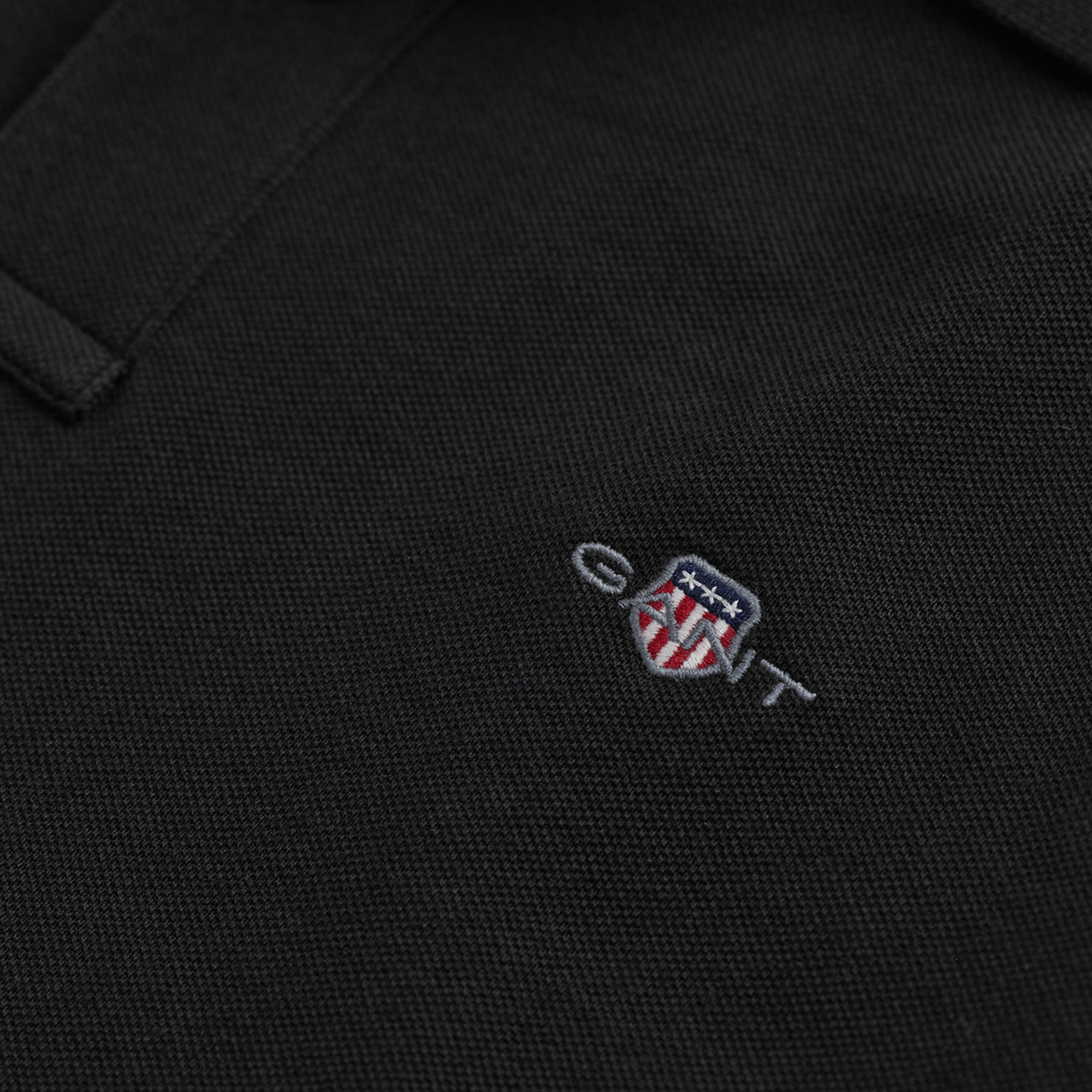 GANT Erkek Siyah Regular Fit Polo