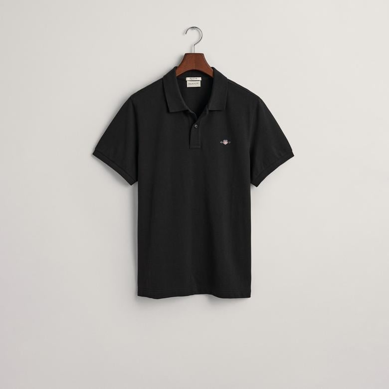 GANT Erkek Siyah Regular Fit Polo