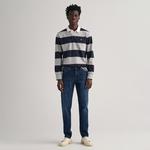 GANT Erkek Lacivert Slim Fit Jean Pantolon