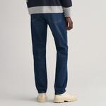GANT Erkek Lacivert Slim Fit Jean Pantolon