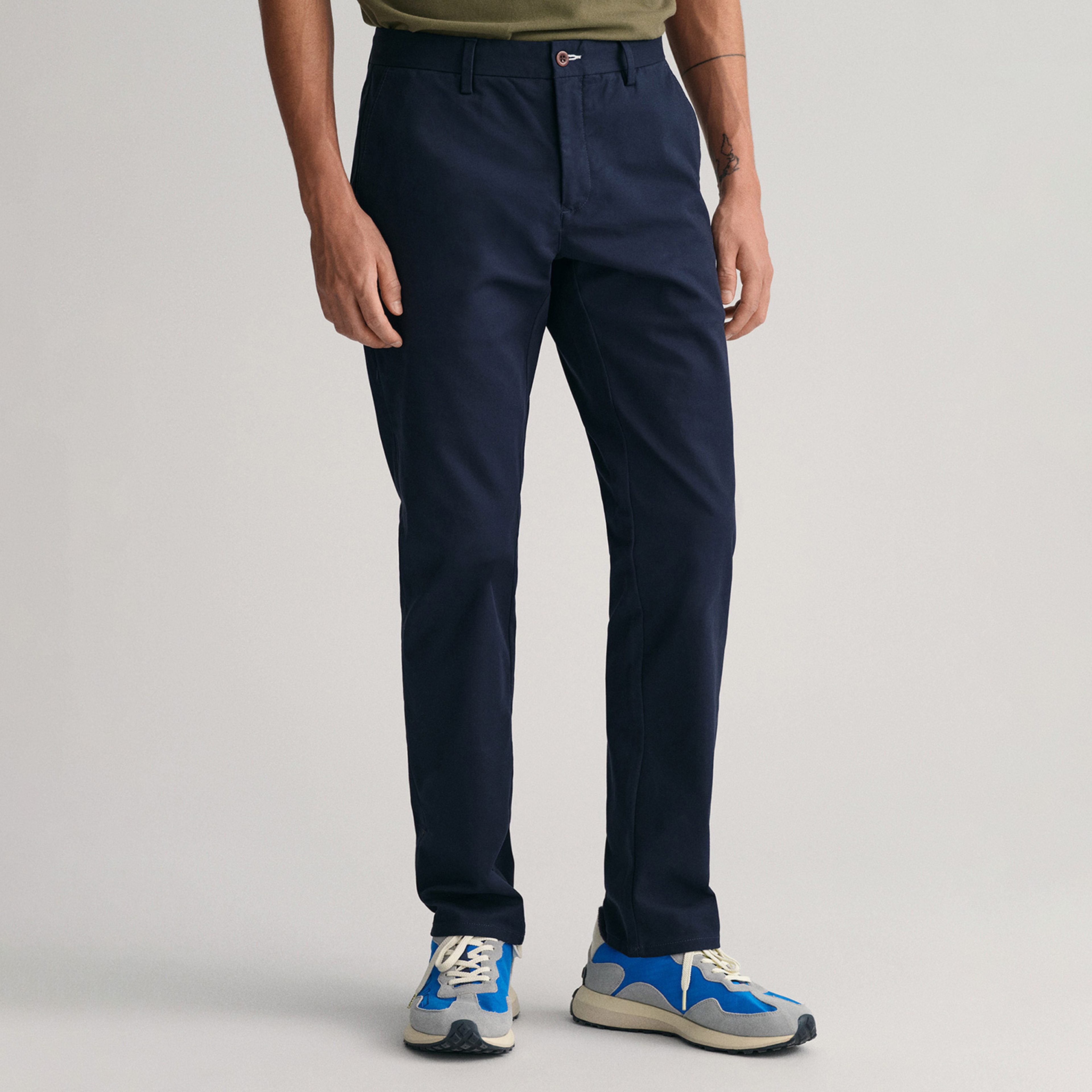 Gant Erkek Lacivert Slim Fit Chino Pantolon
