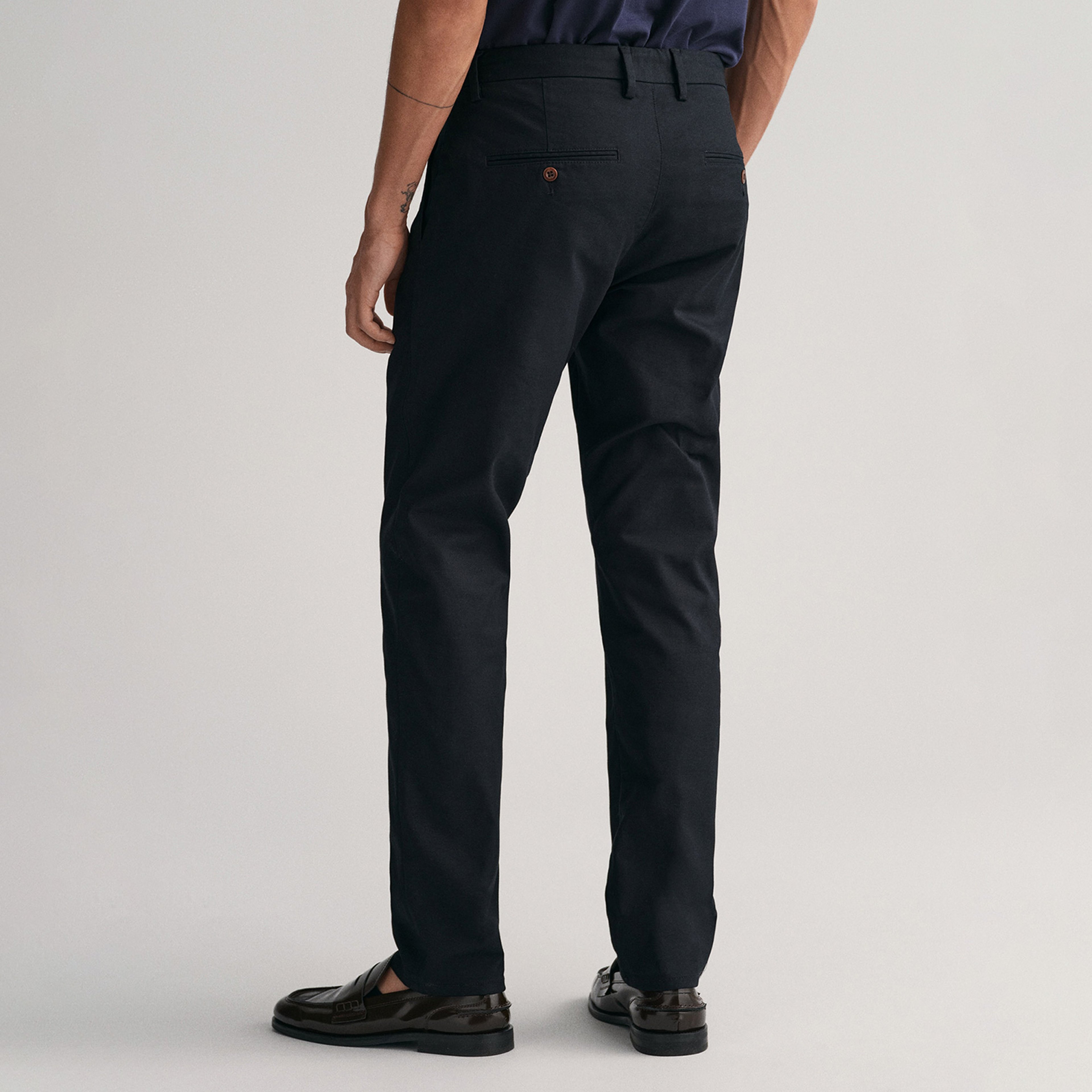 Gant Erkek Siyah Slim Fit Chino Pantolon