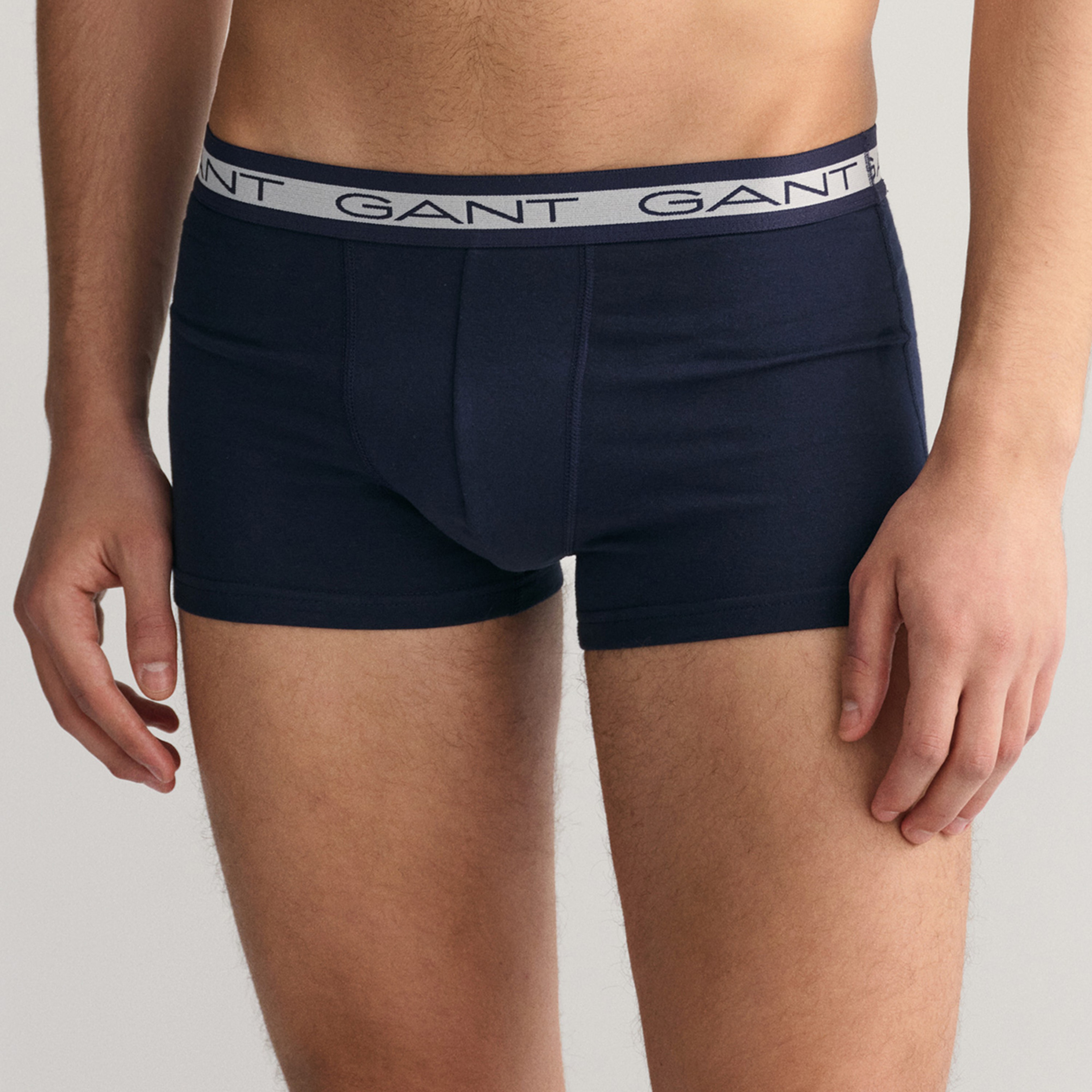 GANT Erkek Lacivert Slim Fit Logolu 3'lü  Boxer
