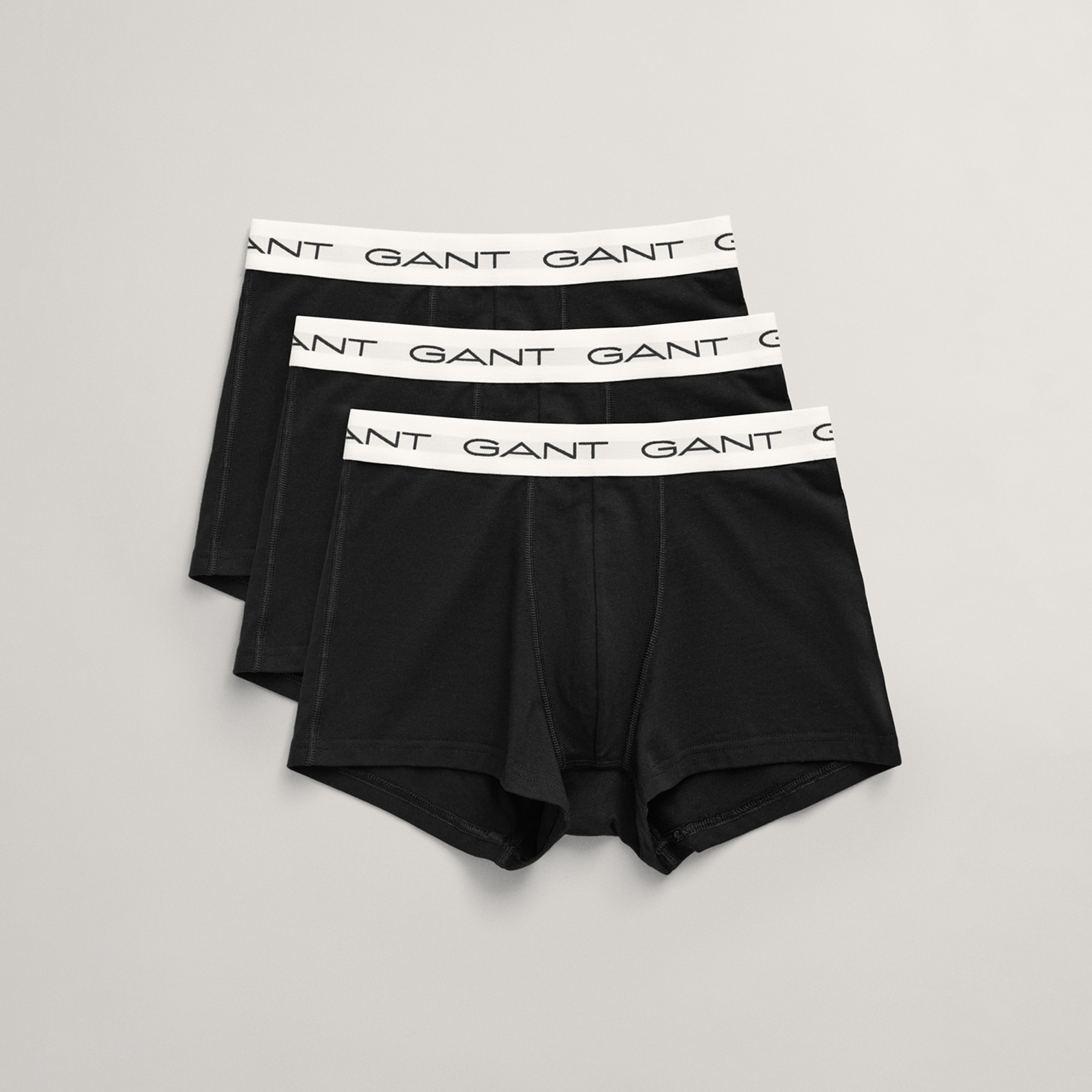 GANT Erkek Siyah Slim Fit 3'lü Boxer
