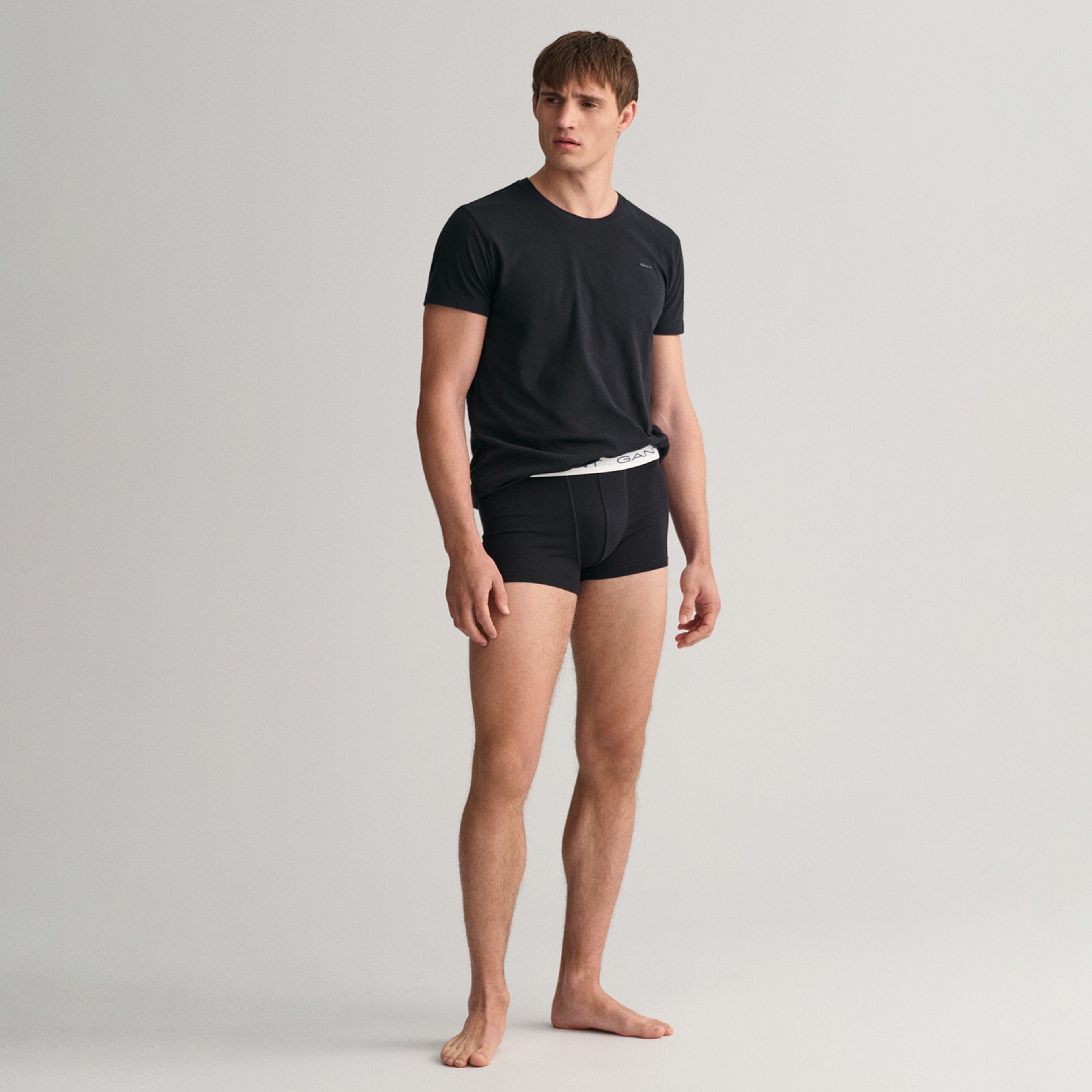 GANT Erkek Siyah Slim Fit 3'lü Boxer