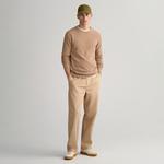 GANT Erkek Bej Regular Fit Bisiklet Yaka Kazak