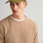 GANT Erkek Bej Regular Fit Bisiklet Yaka Kazak