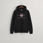 GANT Erkek Siyah Regular Fit Kapüşonlu Logolu Sweatshirt