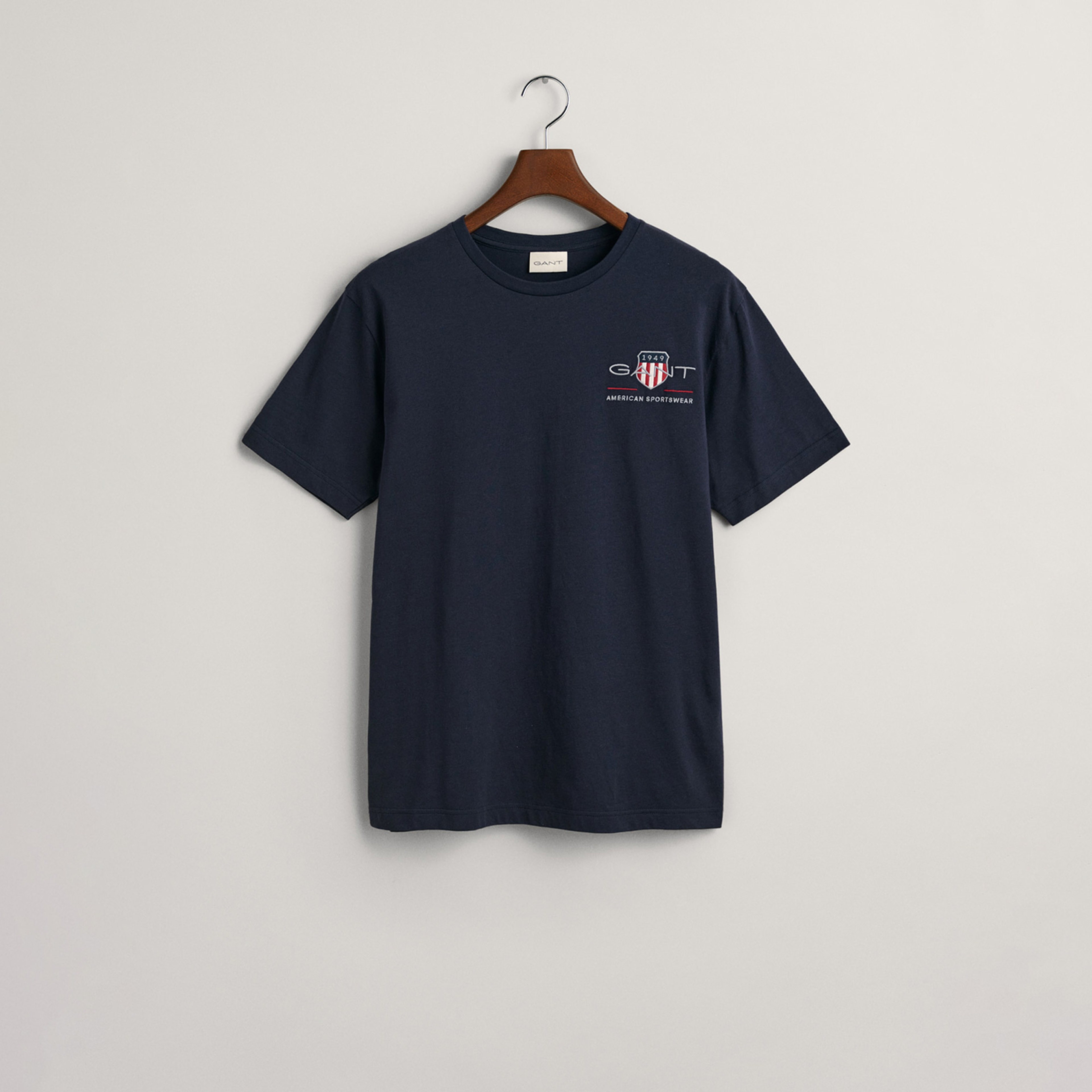 GANT Erkek Lacivert Regular Fit T-Shirt