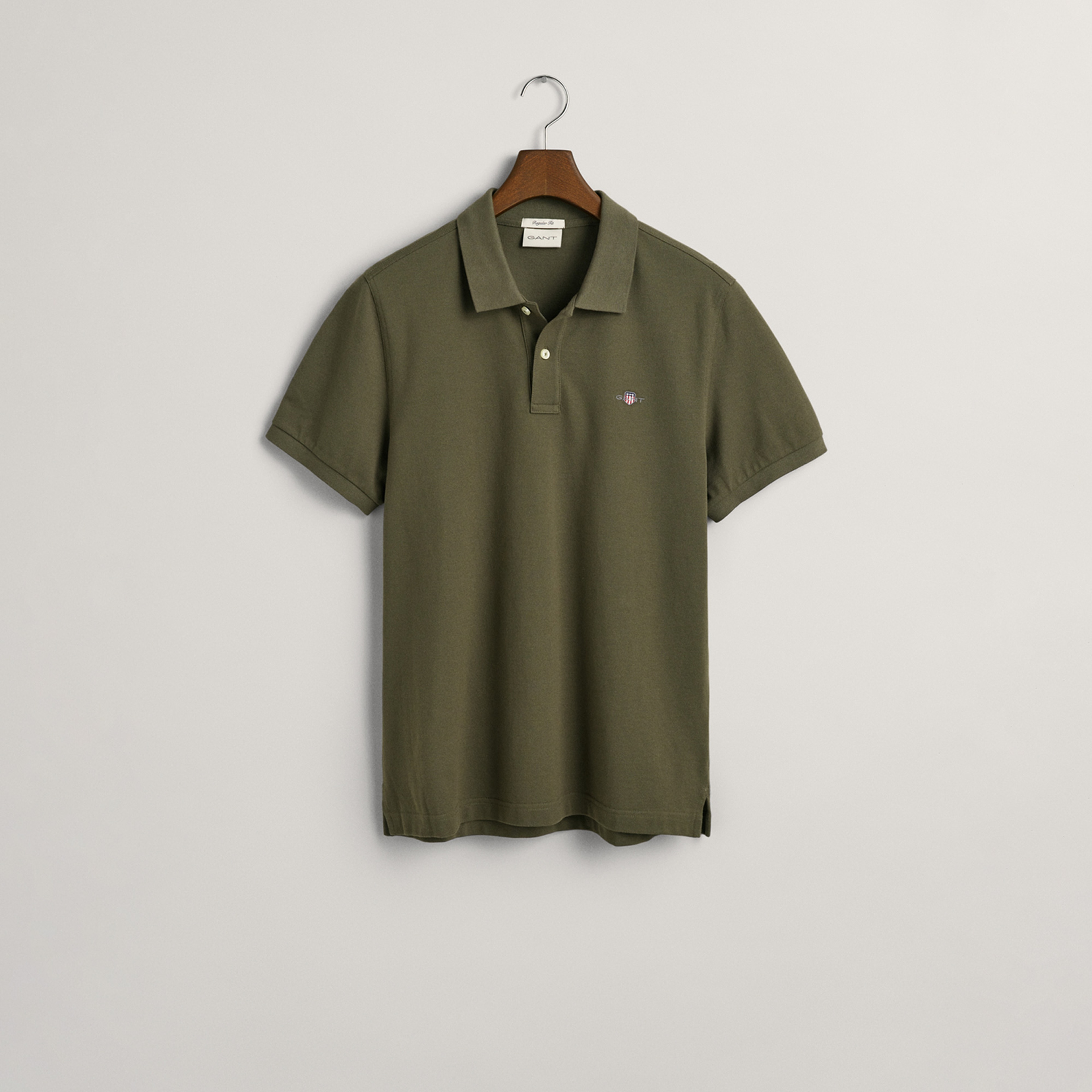 GANT Erkek Yeşil Regular Fit Polo