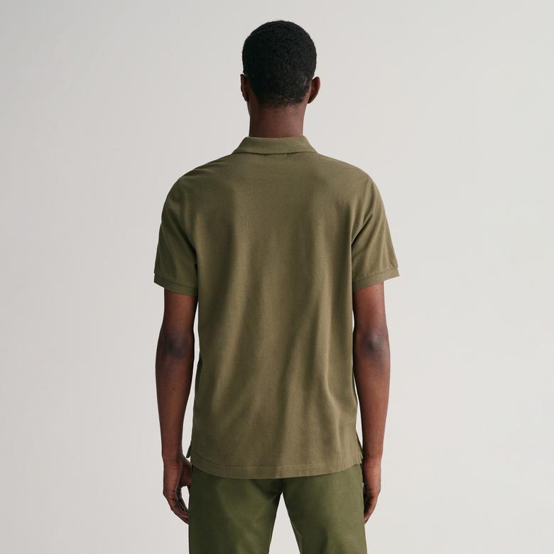 GANT Erkek Yeşil Regular Fit Polo