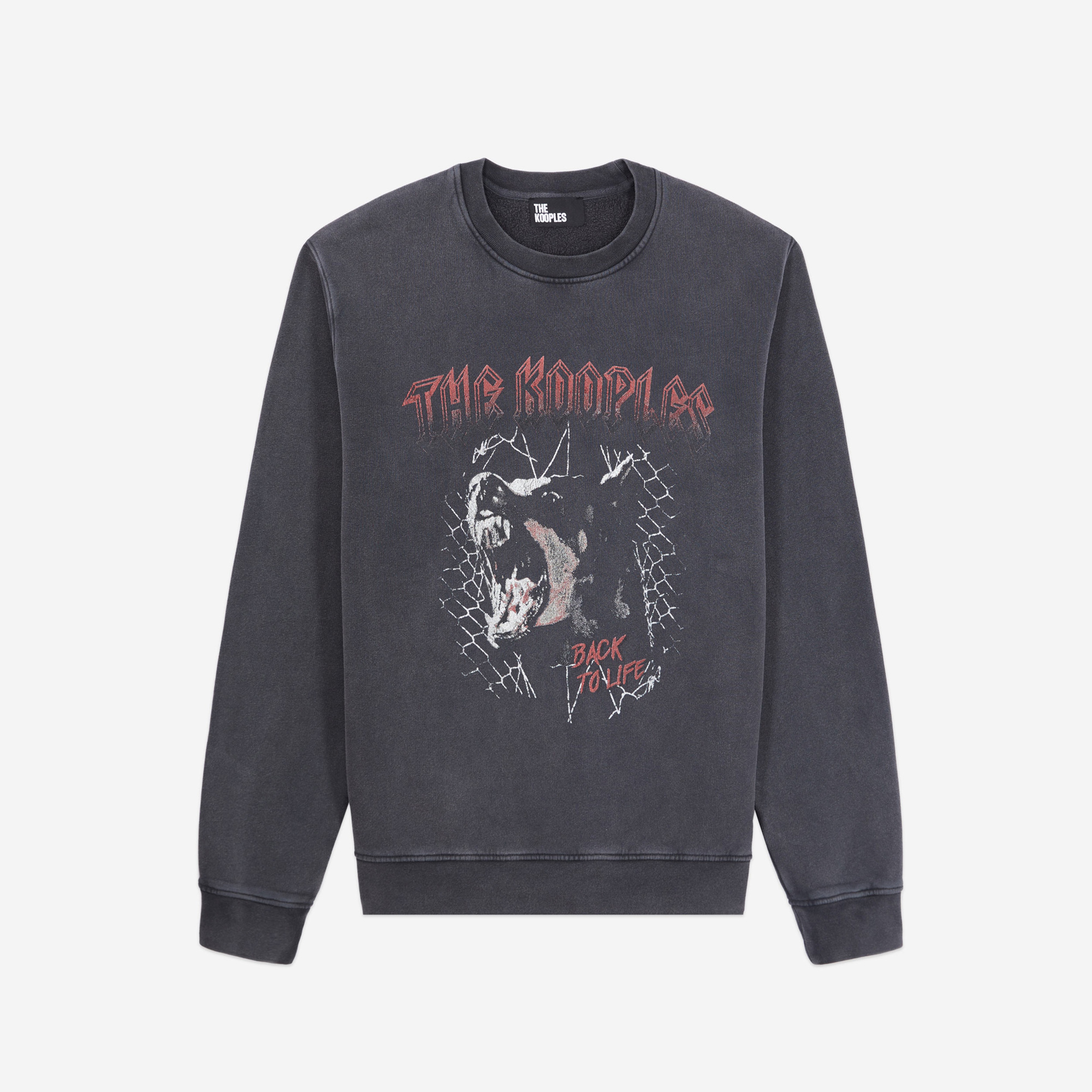 ERKEK BİSİKLET YAKA SİYAH SWEATSHIRT