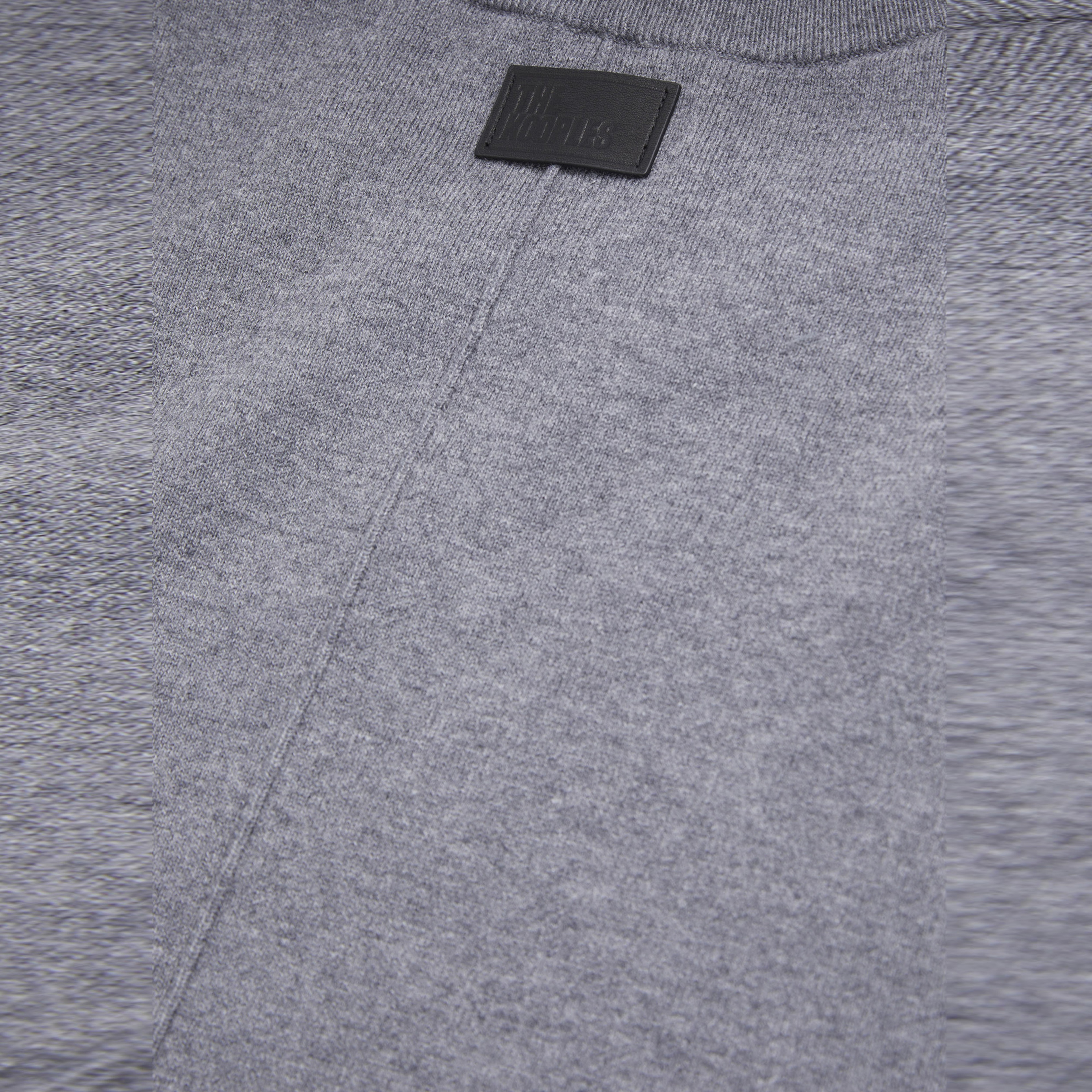 ERKEK COMFORT FIT BİSİKLET YAKA GRİ KAZAK