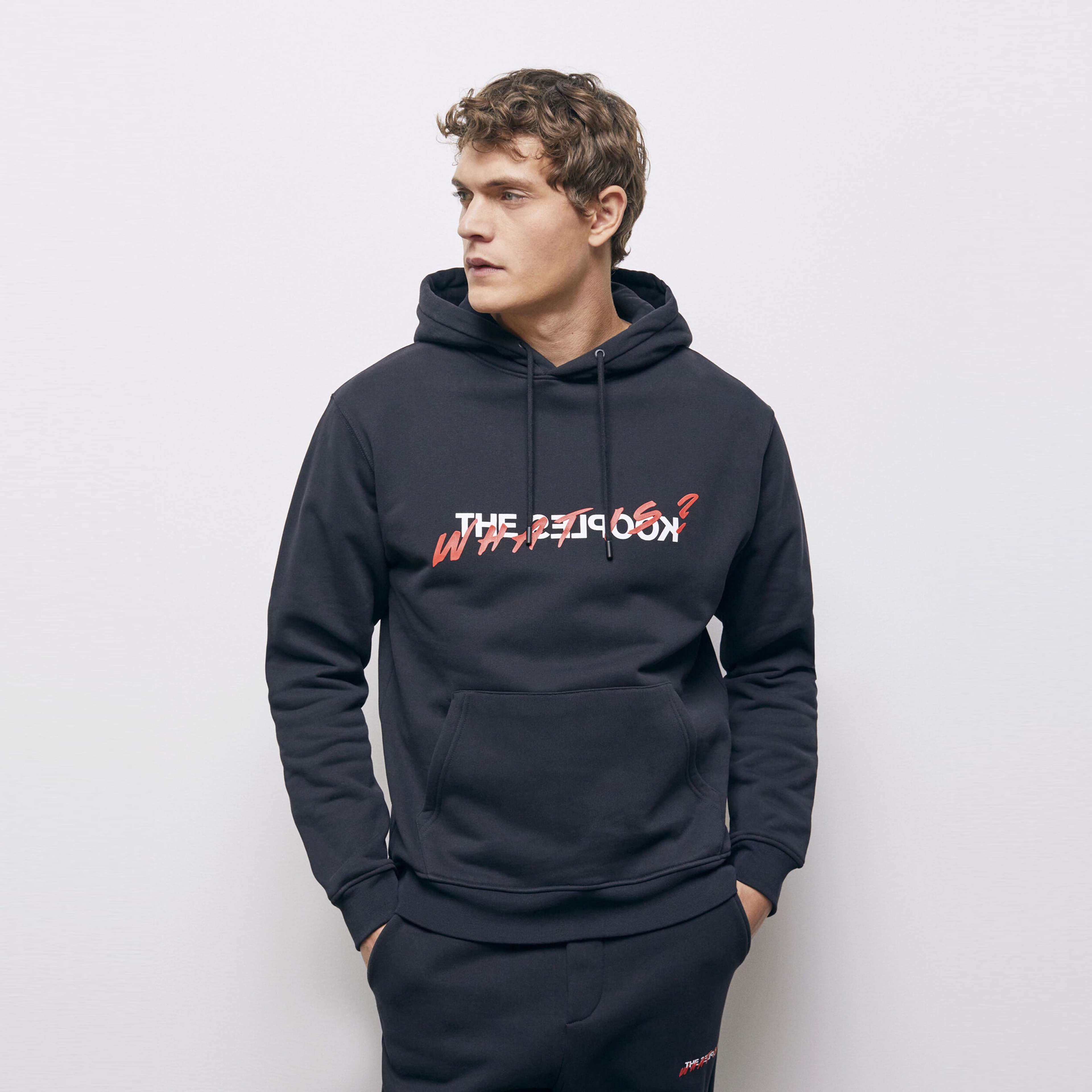 The Kooples Classic Erkek Siyah Sweatshirt