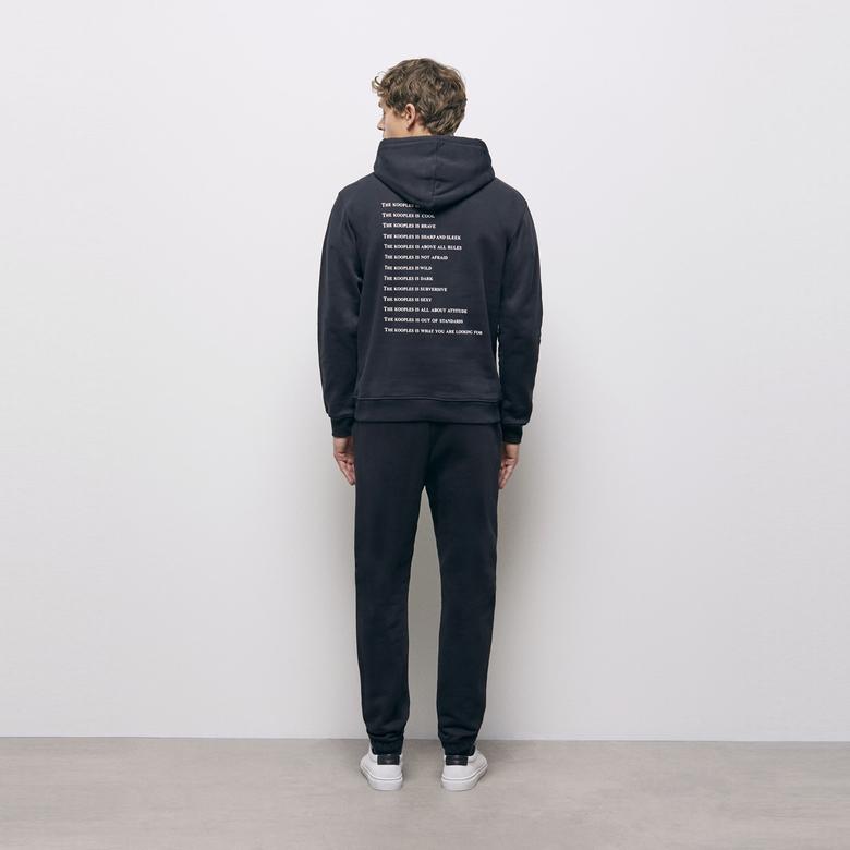 The Kooples Classic Erkek Siyah Sweatshirt