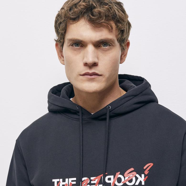 The Kooples Classic Erkek Siyah Sweatshirt