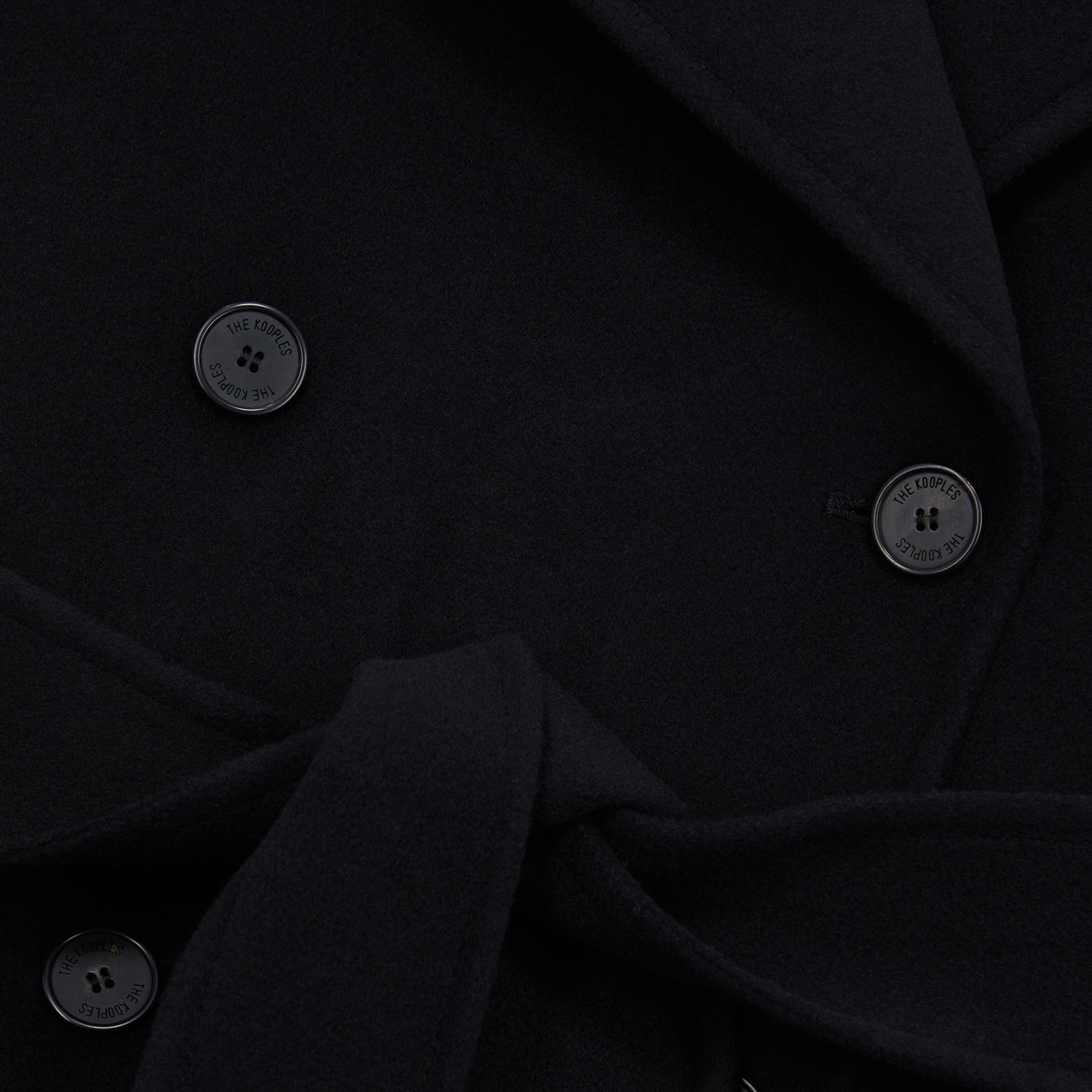 KADIN SİYAH YÜN KABAN